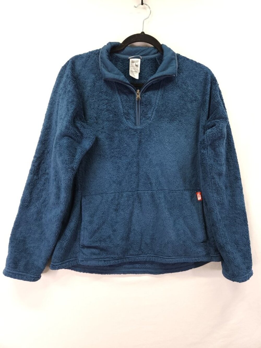 The North Face Osito Fleece Womens Large Blue 1/4 Zip Pullover Jacket Sweater